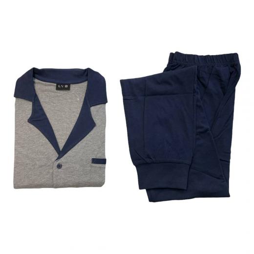 Pigiama Uomo Aperto In Cotone LVB L0C82 Lovable