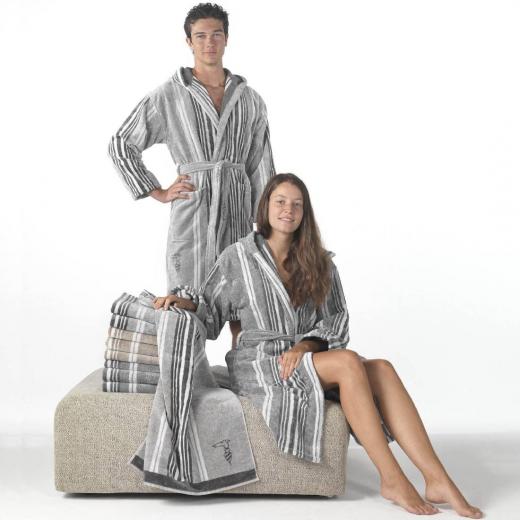 Accappatoio Trussardi In Spugna 410 Grammi Al Metro Quadrato Sponge Stripes