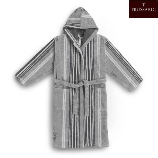 Accappatoio Trussardi In Spugna 410 Grammi Al Metro Quadrato Sponge Stripes