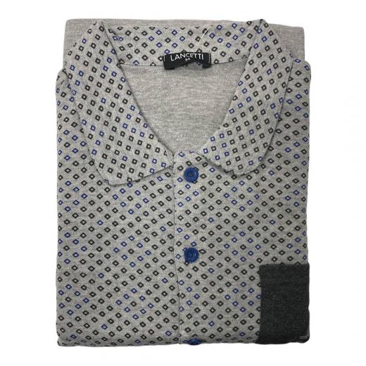 Pigiama Uomo Caldo Cotone Lancetti Aperto LMW00147