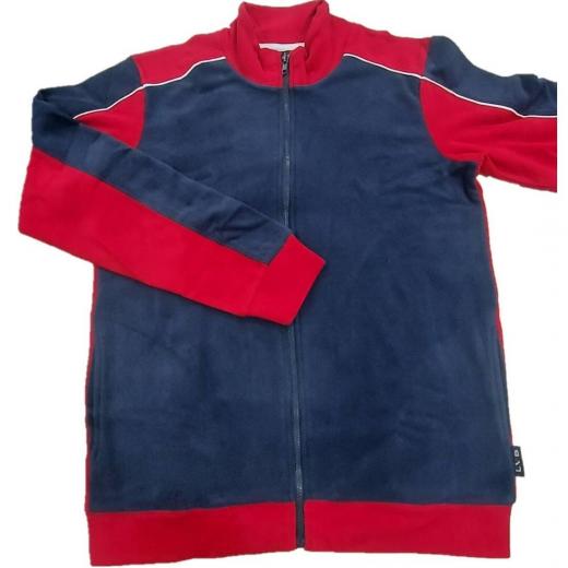 Tuta Uomo Lovable Con Zip in Pile L0CHK Blu Red