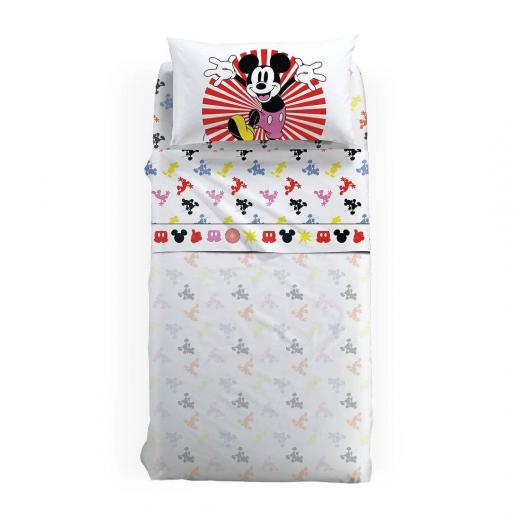 Lenzuola Topolino Disney Caleffi Singola Mickey Fantasy Puro Cotone