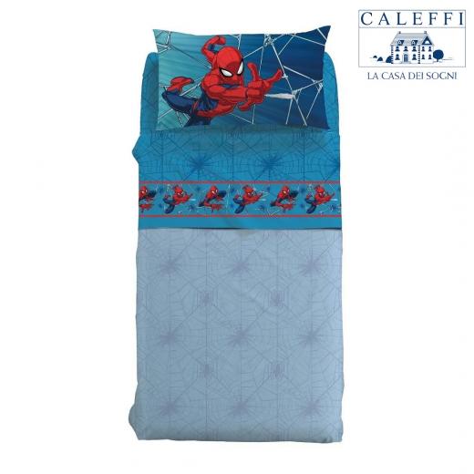 Lenzuola Spiderman Disney Caleffi Singola Spiderman Force Puro Cotone
