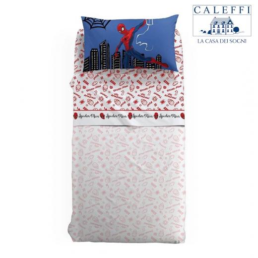 Lenzuola Spiderman Disney Caleffi Singola Spiderman Amazing Puro Cotone