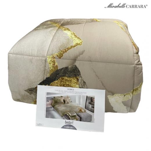 Trapunta Matrimoniale Carrara Shibui Percalle di Cotone Colore Beige