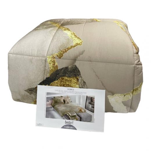 Trapunta Matrimoniale Carrara Shibui Percalle di Cotone Colore Beige