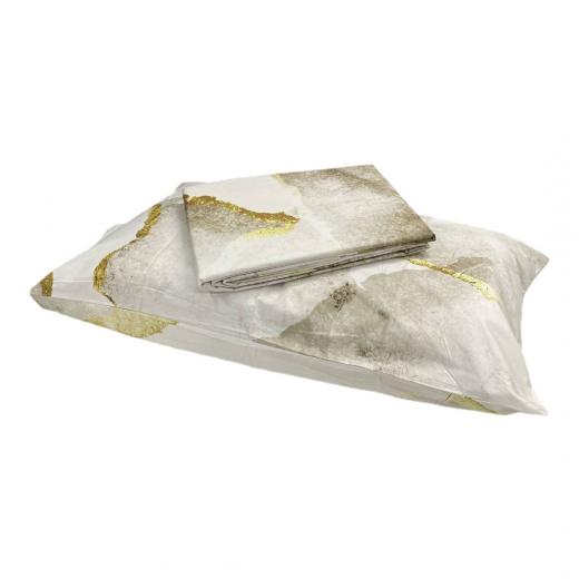 Copripiumino Parure Carrara Matrimoniale Shibui Percalle Puro Cotone Bianco