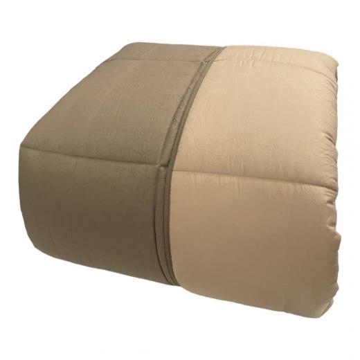 Trapunta Matrimoniale Caleffi Piumone Microfibra Stropicciata Pagoda Marrone