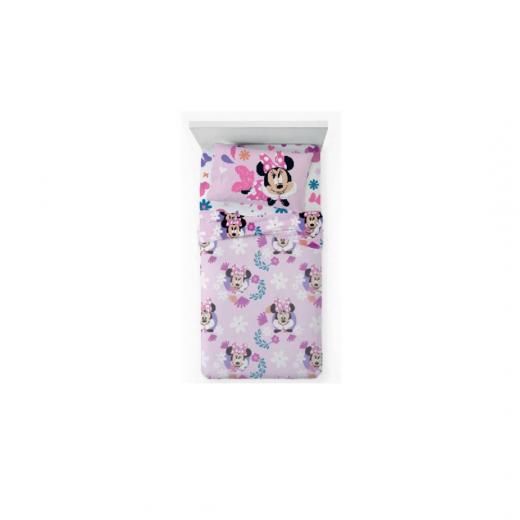 Lenzuola Disney Singola Puro Cotone Minnie Colore Rosa