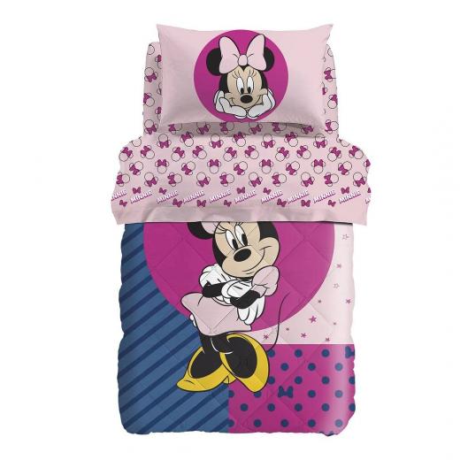 Trapunta Caleffi Minnie Singola Esterno Cotone Minnie Smile Piazzata