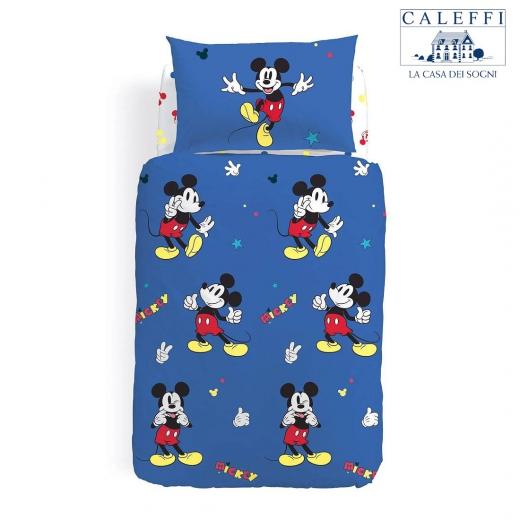 Copripiumino Topolino Disney Caleffi Topolino Retro Singolo Completo In Cotone