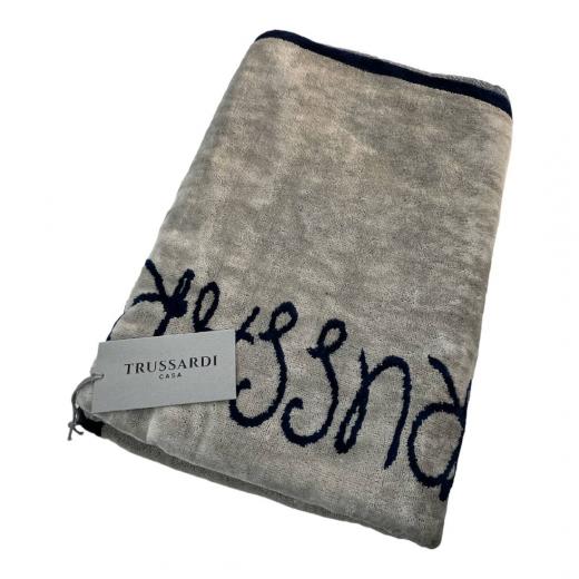 Telo Spiaggia Mare Trussardi Rope Blu cm 95x180