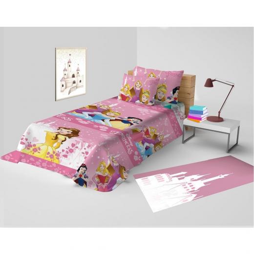 Copriletto Singolo Disney Princess In Puro Cotone Principesse