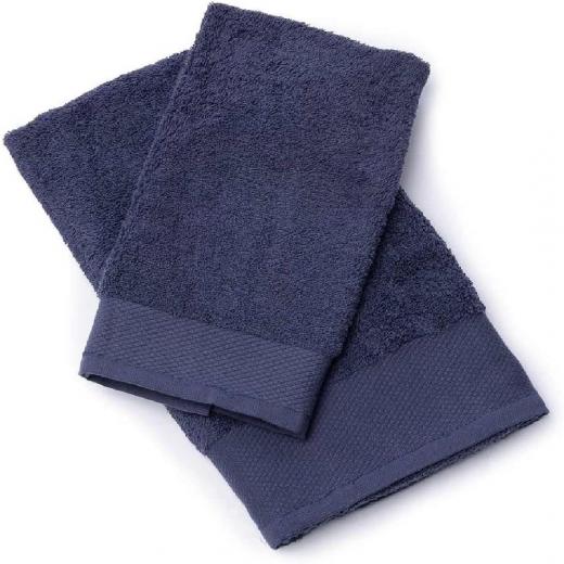 Set Asciugamano con Ospite Happidea 110x60Cm + 60x40Cm 100% Cotone 460grm2 idrofilo