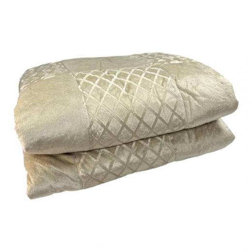Trapunta Matrimoniale GfFerrari Anita Effetto Jaquard Colore Beige