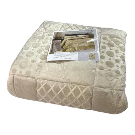 Trapunta Matrimoniale GfFerrari Anita Effetto Jaquard Colore Beige