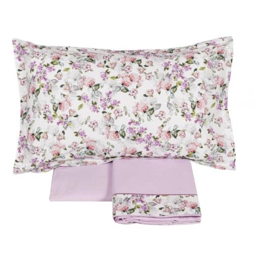 Lenzuola Fazzini Matrimoniale Corolle Rosa Made In Italia