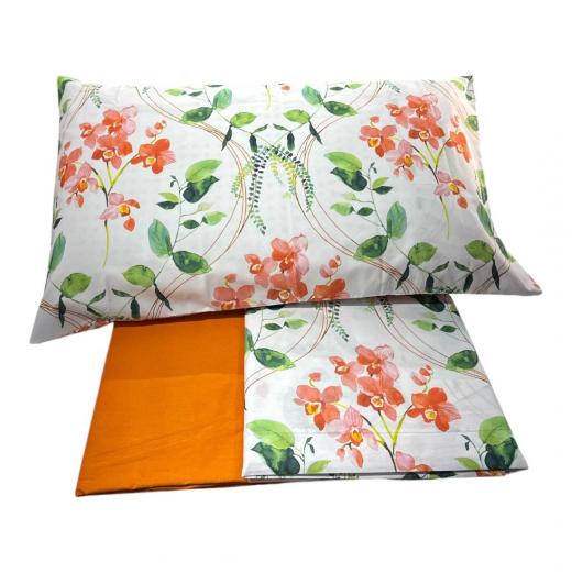 Lenzuola Happidea Lenzuola Matrimoniale Miltonia Arancio Made In Italia