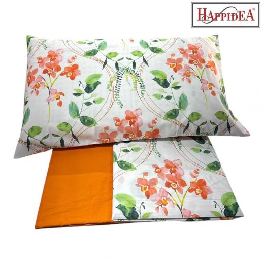 Lenzuola Happidea Lenzuola Matrimoniale Miltonia Arancio Made In Italia