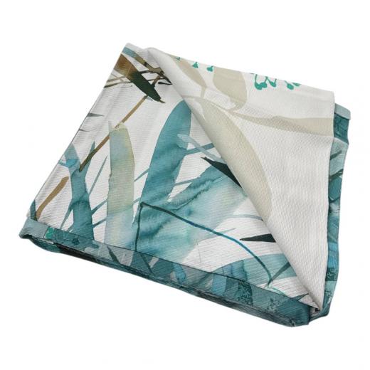 Copriletto Matrimoniale Happidea Teich Verde Piquet Puro Cotone Made In italy