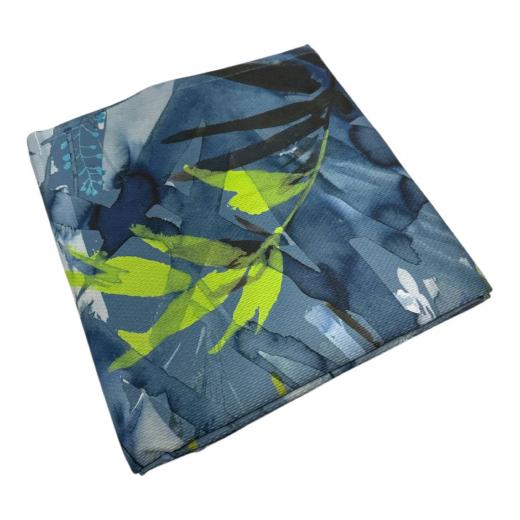Copriletto Matrimoniale Happidea Teich Blu Piquet Puro Cotone Made In italy