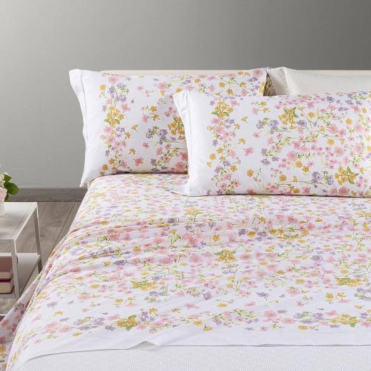 Lenzuola Piazza E Mezza Caleffi Completo Letto Provenza Rosa