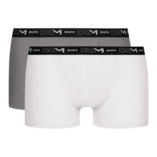 Boxer Uomo Dim 2 Pezzi Articolo 6596 Colore Bianco E Grigio