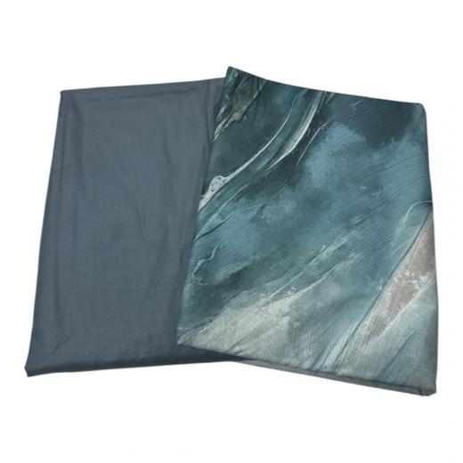 Lenzuola Carrara Collezioni Wind 001 Blu in Percalle di Cotone
