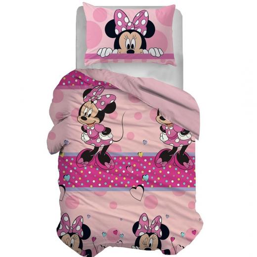Parure Copripiumino Singola Disney Minnie Puro Cotone