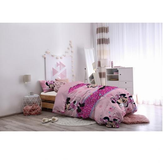 Parure Copripiumino Singola Disney Minnie Puro Cotone