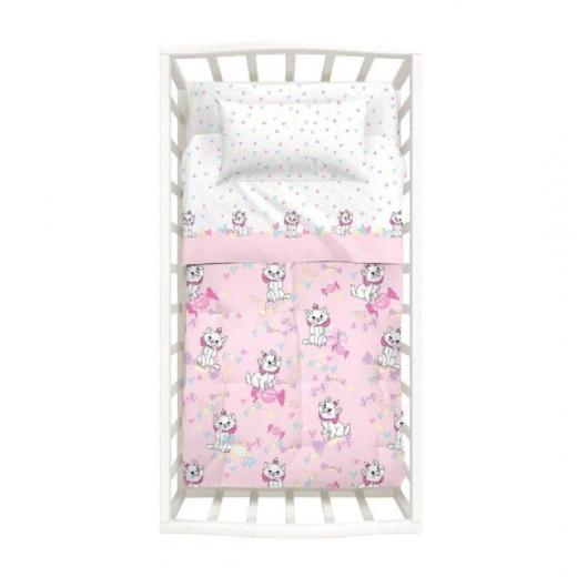 Lenzuola  Disney Caleffi Aristogatti Marie Culla Lettino Doghe