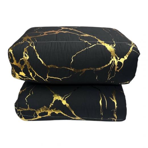 Trapunta Matrimoniale Sogno Disegno Prestige Nero Oro
