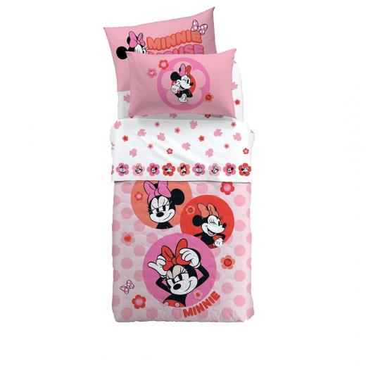 Lenzuola Minnie Disney Minnie Flowers Puro Cotone