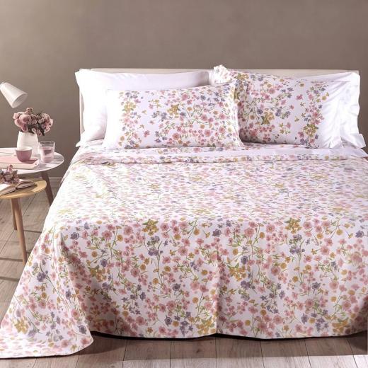 Copriletto Caleffi Singolo Provenza Rosa Tessuto Piquet