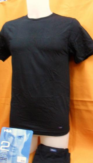 T-SHIRT UOMO FILA 2 PEZZI ART 46012 TAGLIA 3 COL NERO