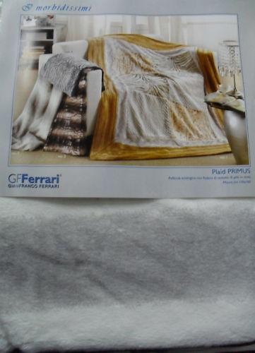 PLAID GF FERRARI PRIMUS  130X160 PELLICCIA ECOLOGICA