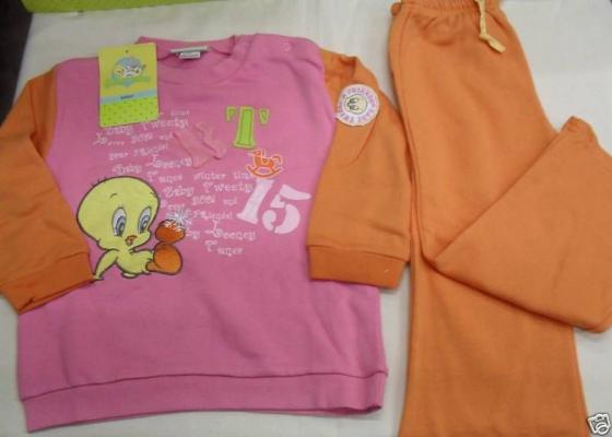 TUTA FELPA LOONEY TUNES TITTY 82055 V1 TAGLIA 18MESI
