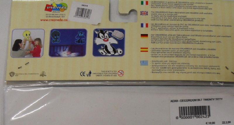 Sagoma Titty Tweety Decorazione Per Cameretta Cm 20 x 30