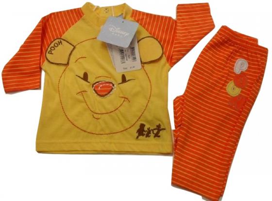 Pigiama Disney Neonato Bambino Winnie The Pooh Lungo Sotto Costo