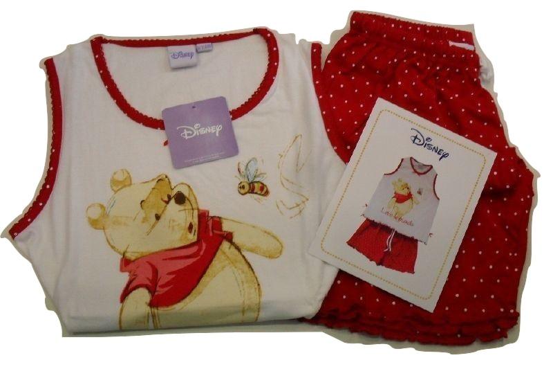 Pigiama Disney Canotta Winnie THe Pooh By Caleffi Sotto Costo
