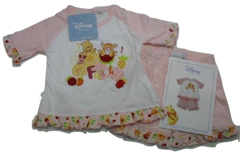 Pigiama Disney Neonata Bambina Winnie THe Pooh Rosa By Caleffi Sotto Costo