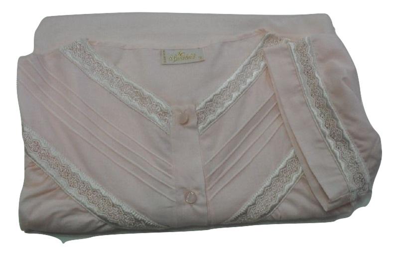 Camicia Notte Mezze Maniche Cotone In Stoffa Dibenedetto 1403 Sotto Costo