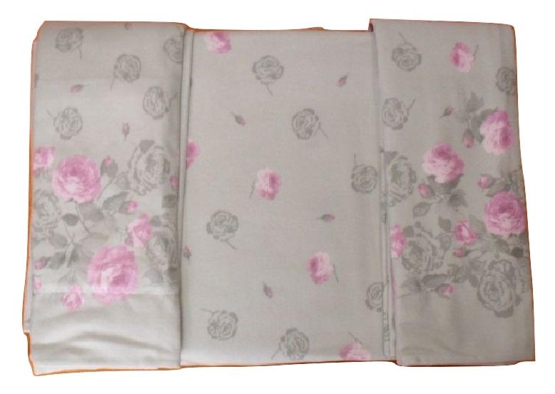 Lenzuola Flanella Singola Caleffi Disegno Rosetta Fiori Prezzo Offerta