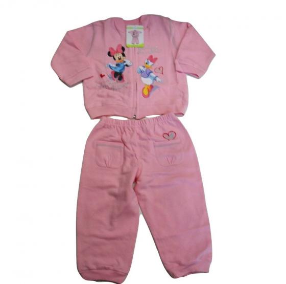 Tutina Disney Tuta Felpa 2 Pezzi Con Zip Minnie e Daisy Articolo 10963