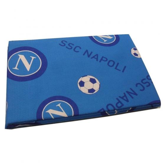 Copriletto Singolo SSC Napoli Colore Azzurro Prodotto Ufficiale Puro Cotone