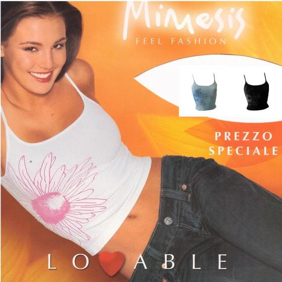 Canotta Donna Lovable Spalla Spalla Stretta Microfibra