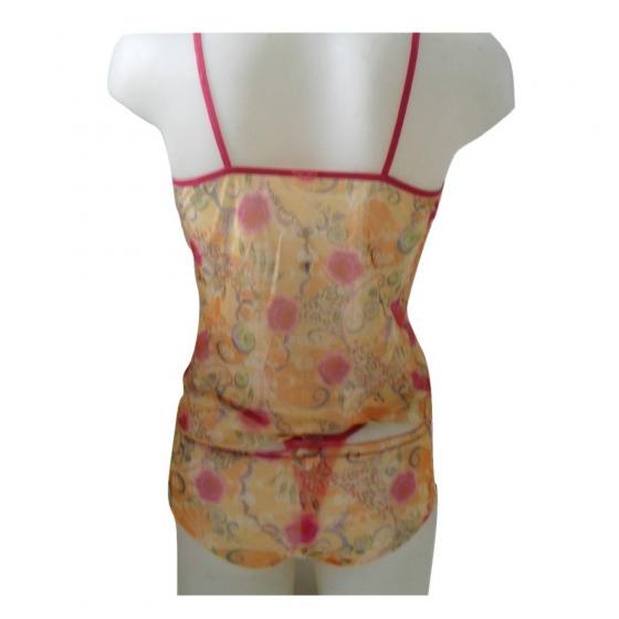 Baby Doll Sexy Lingerie Sloggi Canotta Con Perizoma e Culotte