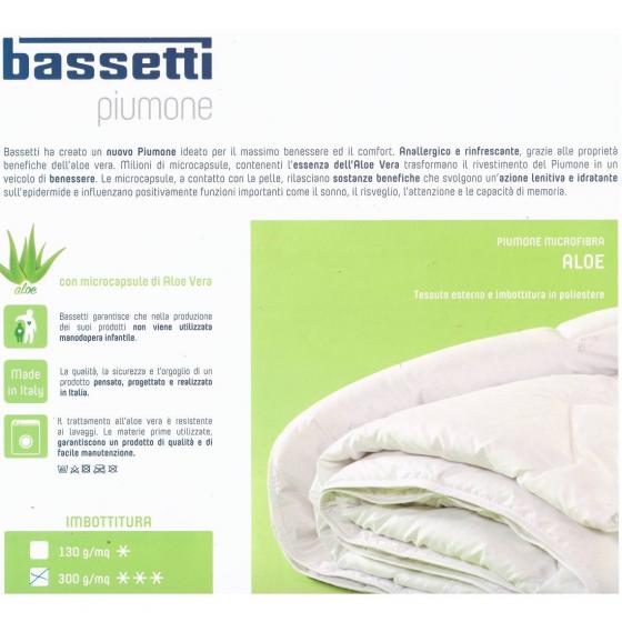 Piumino Bassetti Matrimoniale In Microfibra Bassetti Time In Aloe Vera