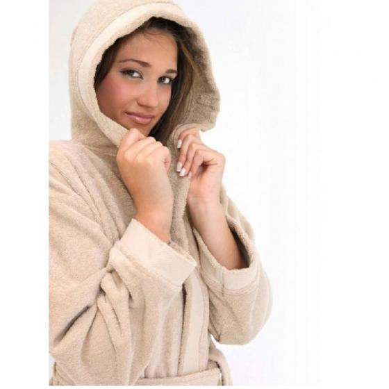 Accappatoio In Spugna Con Bordo 420 Grammi Unisex Jolie In Puro Cotone