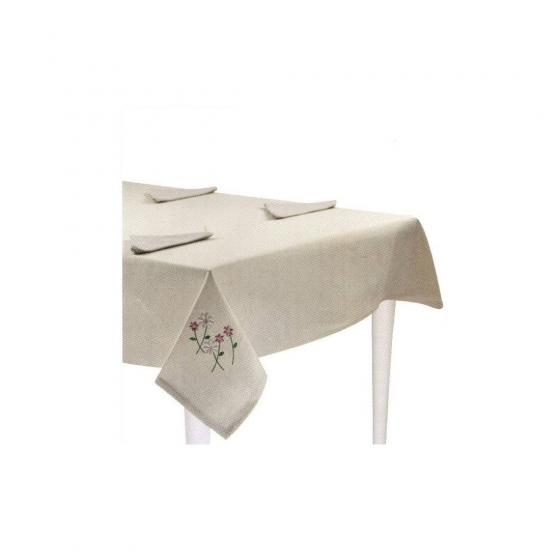 Tovaglia Da Tavola Servizio Tavola Per 6 Preziosa Articolo Roseto Fiori